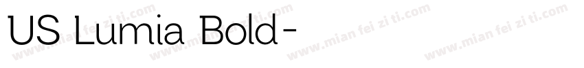 US Lumia Bold字体转换